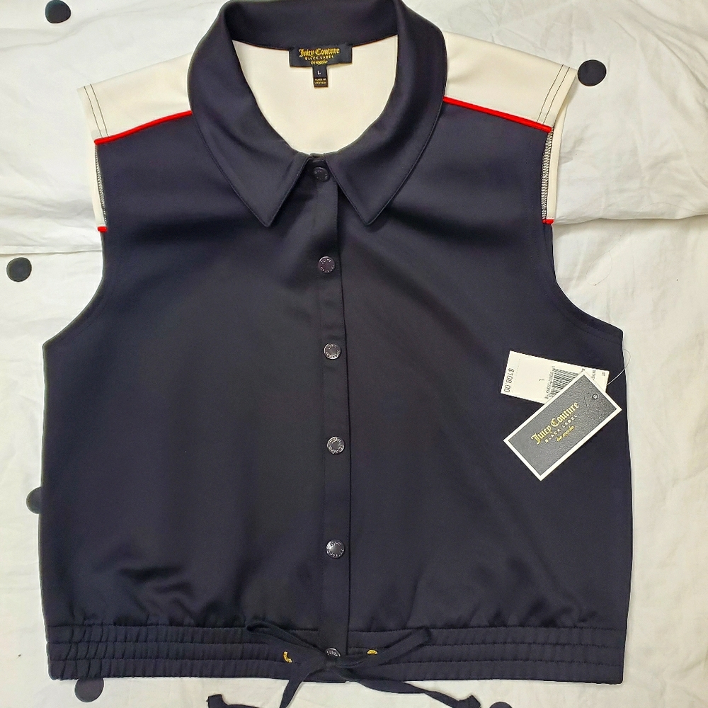 New Juicy Couture Blouse/ Vest size L